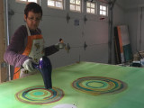 3-daagse workshop experimenteel zijde schilderen in Middle Grove New York