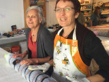 experimental silk painting and felting in Middle Grove New York
