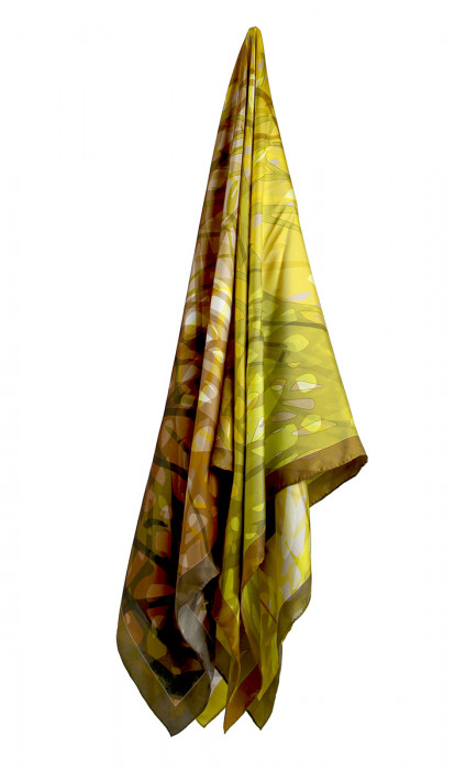 Zijden sjaal | Inspired by Rembrandt | 800-530 | 130x130 cm