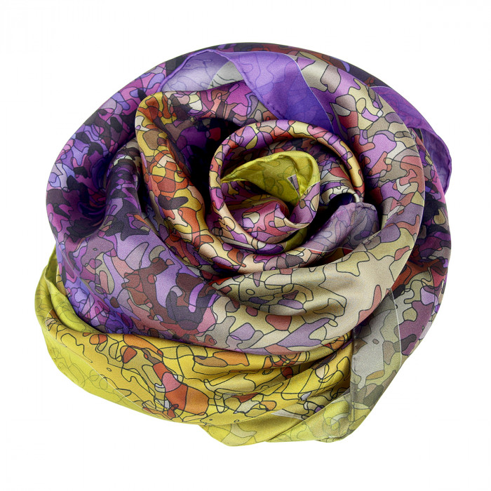 Zijden sjaal | Inspired by Monet | 800-510 | 65x65 cm
