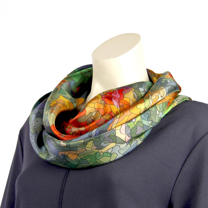Zijden sjaal | Inspired by Monet | 800-507 | 130x130 cm