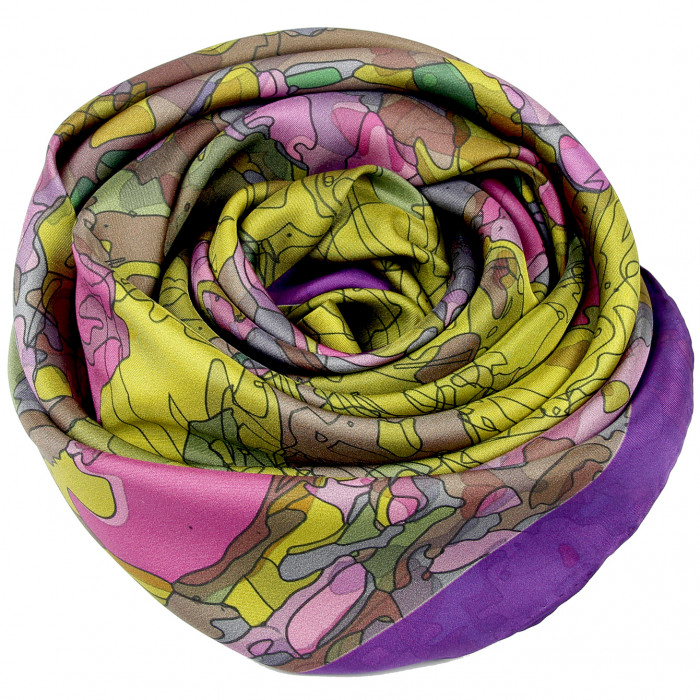 Zijden sjaal | Inspired by Monet | 800-509 | 130x130 cm