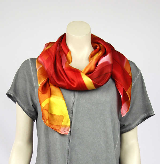  Satin silk scarf 120-005