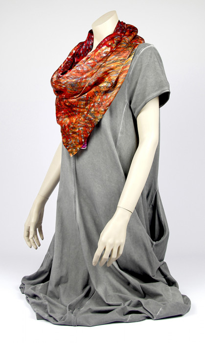  Satin silk scarf 120-007