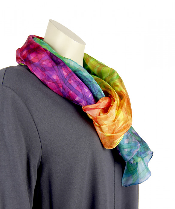  Silk scarf | Hand painted | 180x45 cm | 100-308