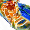 Zijden sjaal met artist impression van de plattegrond van Deventer | 800-999