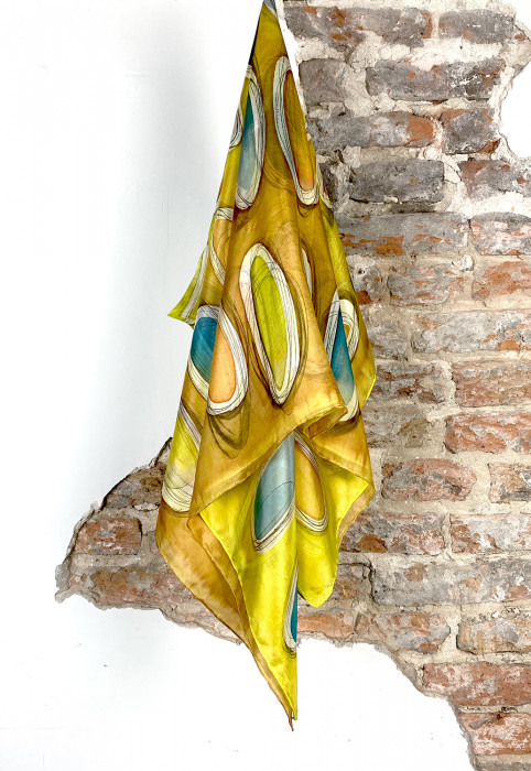 Zijden sjaal | Handbeschilderd | 180x90 cm | 100-350