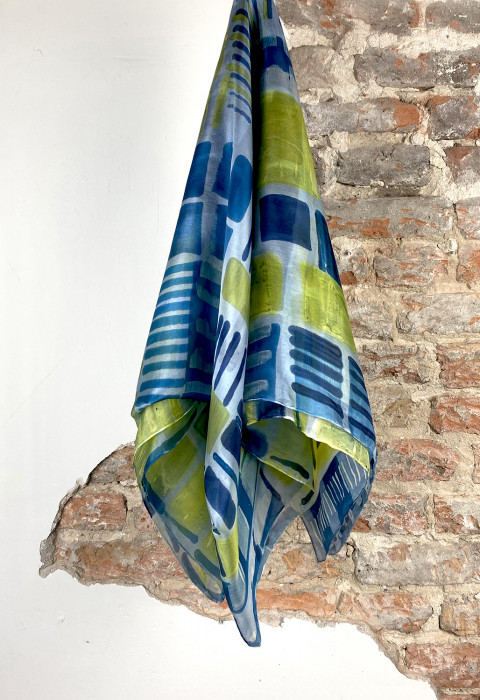  Silk scarf | Hand painted | 180x90 cm | 100-351