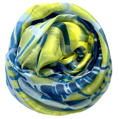 Sjaals | Handbeschilderd | 180x90 cm | 100-351