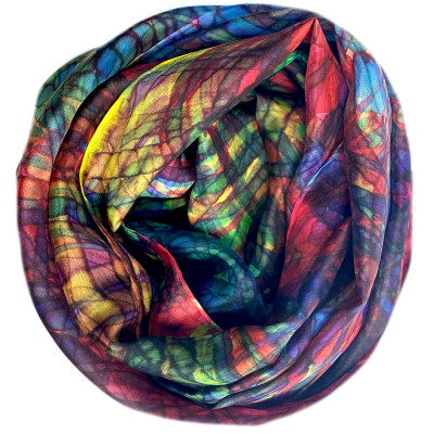 Sjaals | Handbeschilderd | 180x45 cm | 100-352