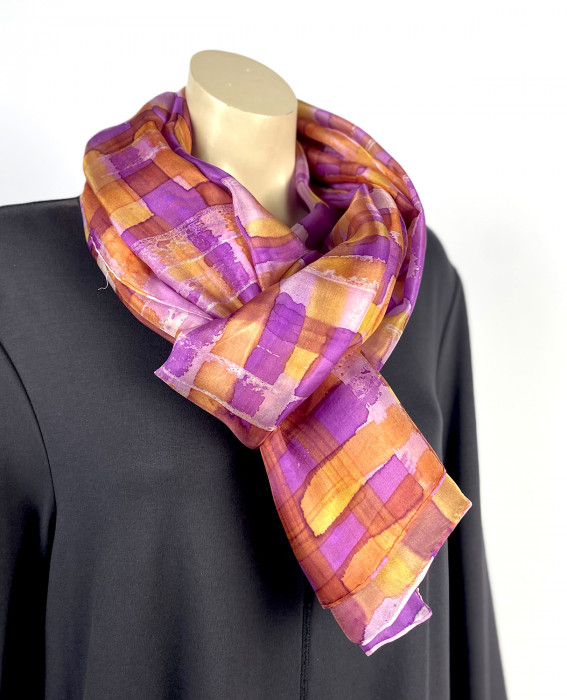  Silk scarf | Hand painted | 180x90 cm | 100-357