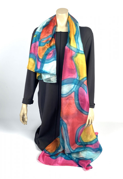  Silk scarf | Hand painted | 180x90 cm | 100-360
