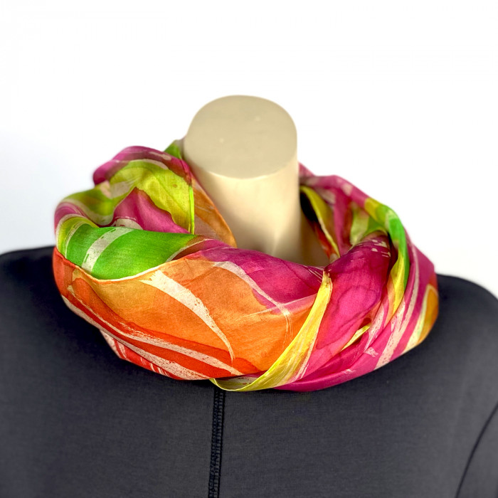  Silk scarf | Hand painted | 180x90 cm | 100-361