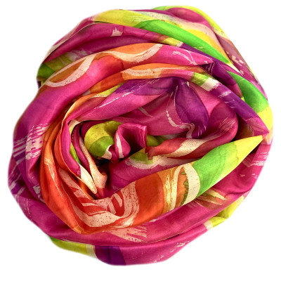 Sjaals | Handbeschilderd | 180x90 cm | 100-361