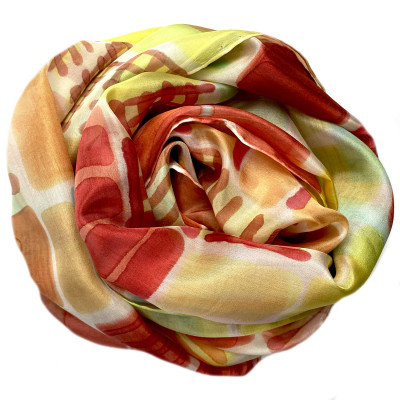 Sjaals | Handbeschilderd | 180x45 cm | 100-363