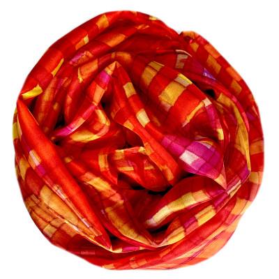 Sjaals | Handbeschilderd | 180x45 cm | 100-364
