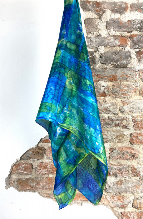 Zijden sjaal | Handbeschilderd | 180x45 cm | 100-365
