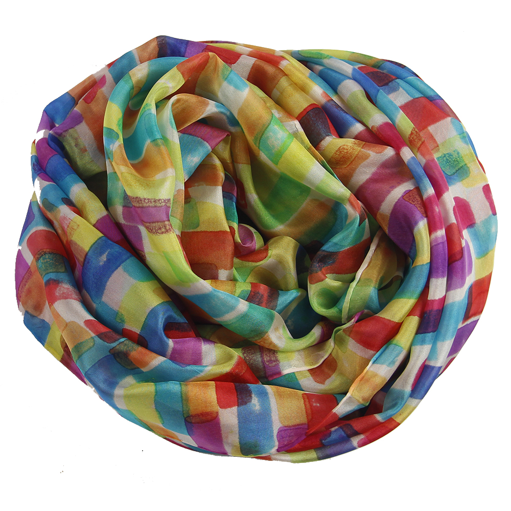 sticker religie Wolk Handbeschilderde zijden sjaals | uniek & veelkleurig | colorsofellen |  Colorsofellen Shop