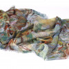 Zijden sjaal met grafische print | 1790-011