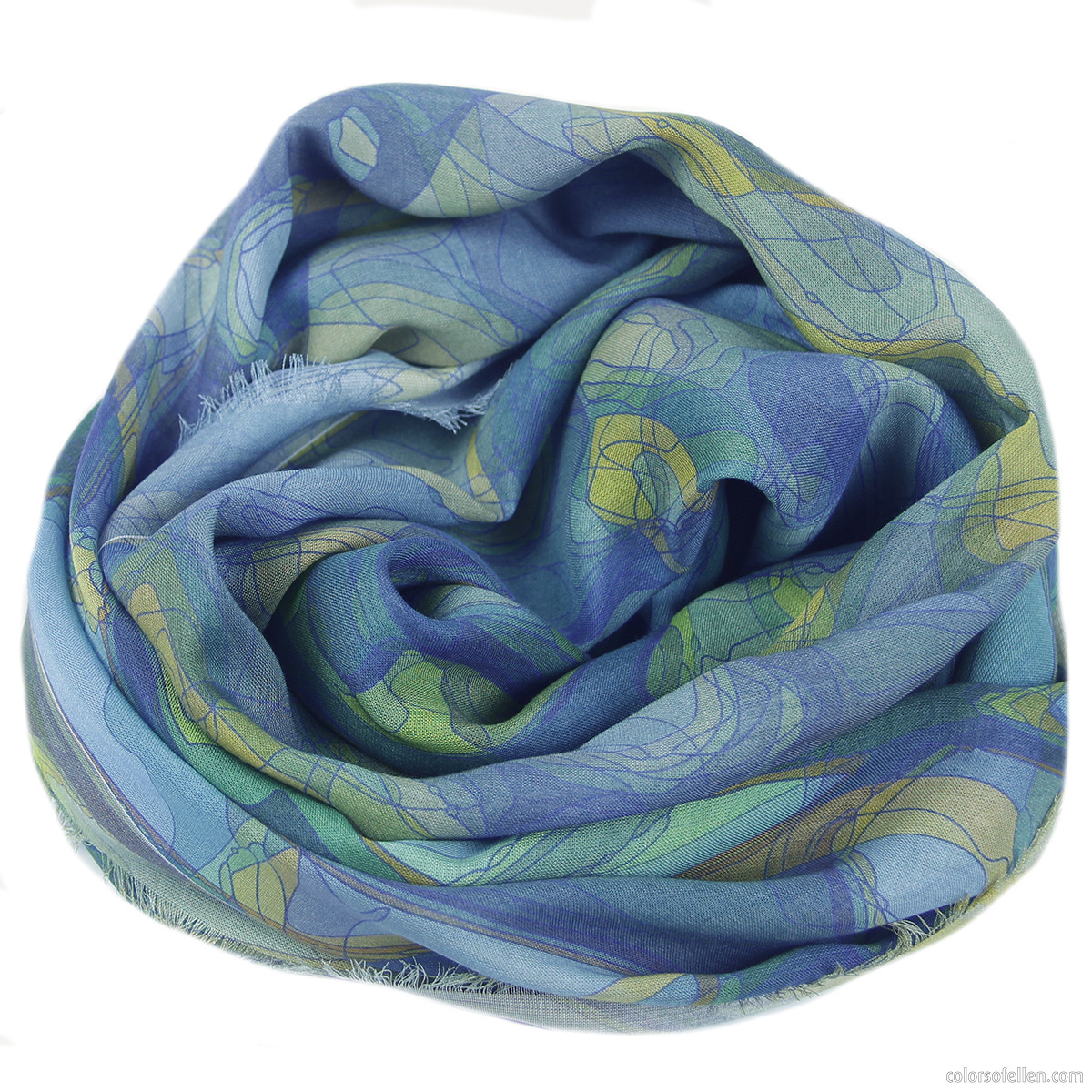 planter Lief bijkeuken Zomerse sjaal met bijzondere print van de vleugels van een vlinder |  Colorsofellen Shop