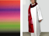 4 liturgische zijden sjaals voor pastor