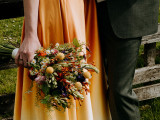 Sanne's golden wedding dress