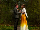 Sanne's golden wedding dress