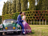 Hanneke's colorful wedding dress