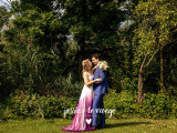 Hanneke's colorful wedding dress