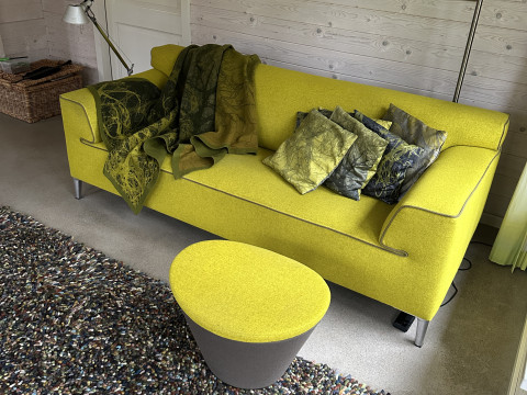 Grand Foulard and Cushions Inspired by Tree Roots