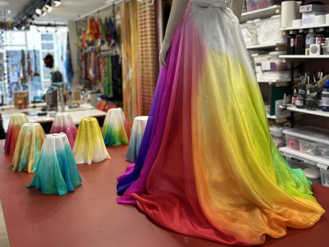 A Colourful Wedding Dress, Made to Measure