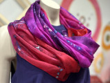 Festive Scarf for a Purple/Red Dress