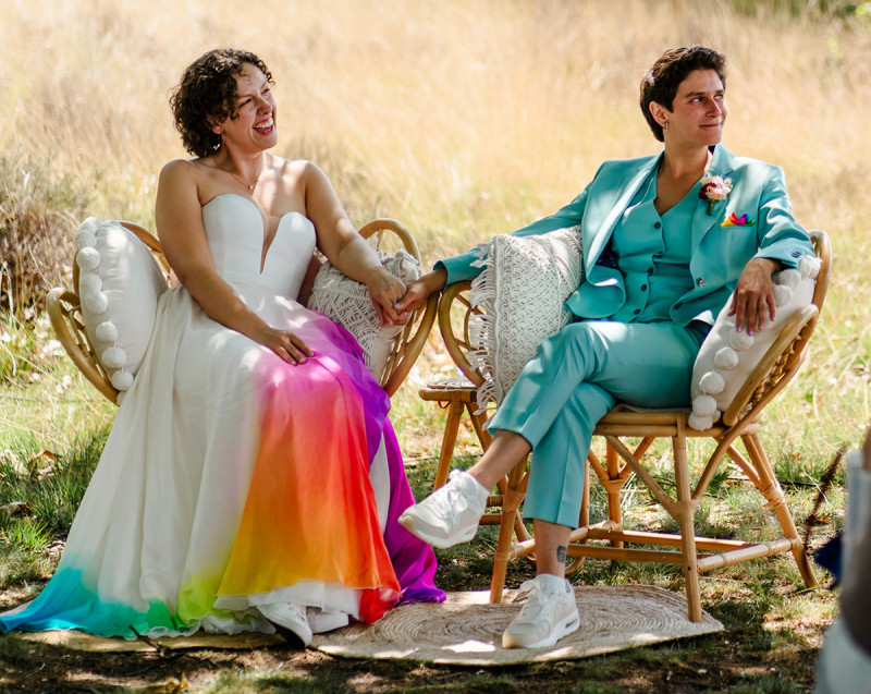 A Colourful Wedding Dress, Made to Measure