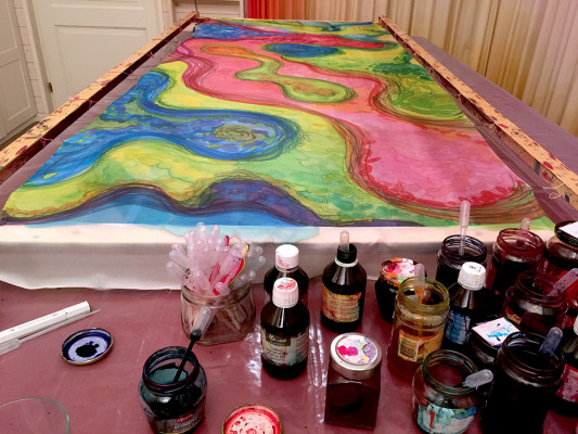 Silk Painting in the Netherlands