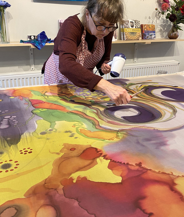  Online workshop Experimental Silk Painting January 21st 2026