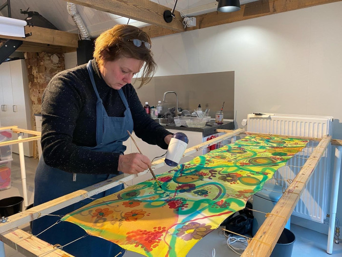  Online workshop Experimental Silk Painting January 21st 2026