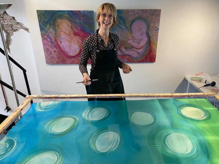  Online workshop Experimental Silk Painting January 21st 2026