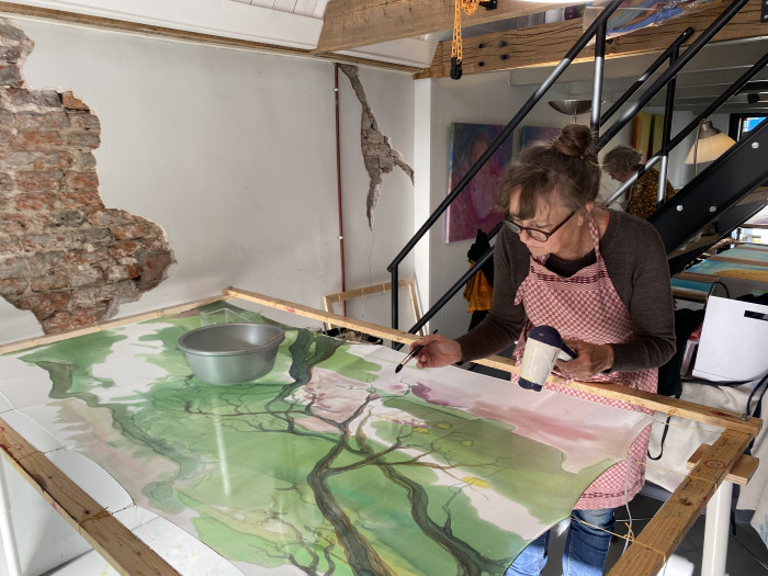  Online workshop Experimental Silk Painting January 21st 2026
