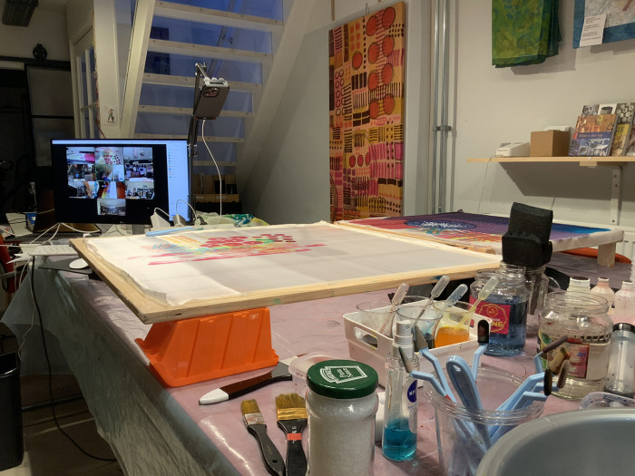  Online workshop Experimental Silk Painting January 21st 2026