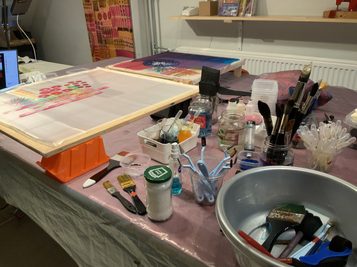  Online workshop Experimental Silk Painting January 21st 2026