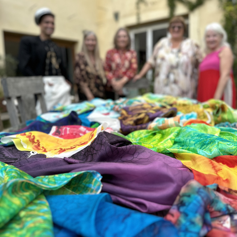 Week zijde schilderen in Zuid Frankrijk