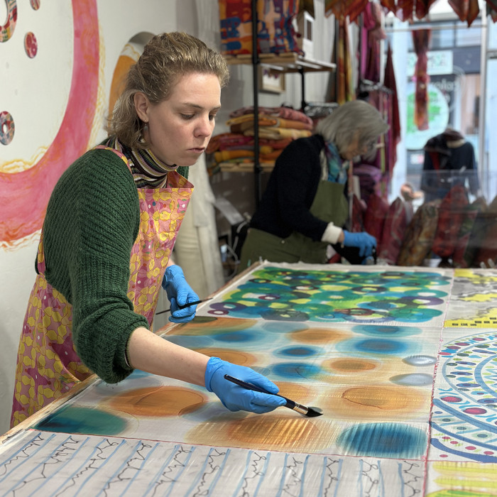 Workshops zijde schilderen en nuno-vilten 17 December