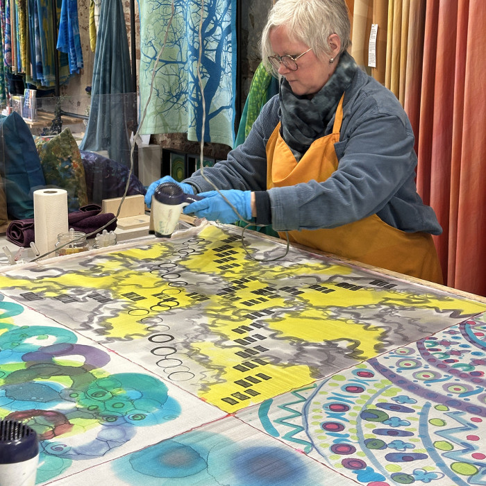 Workshops zijde schilderen en nuno-vilten 17 December