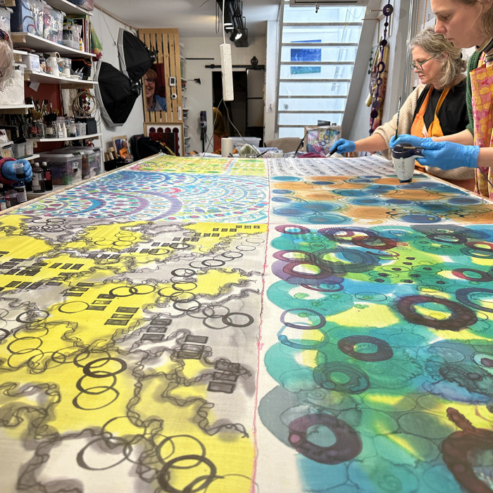 Workshops zijde schilderen en nuno-vilten 17 December