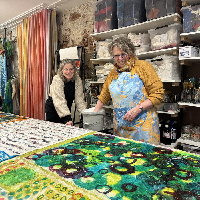 Workshops zijde schilderen en nuno-vilten 17 December