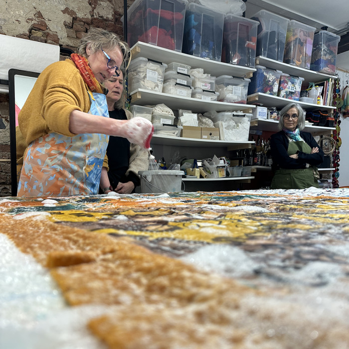 Workshops zijde schilderen en nuno-vilten 17 December