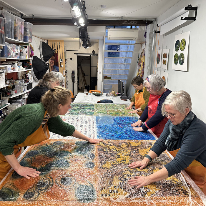 Workshops zijde schilderen en nuno-vilten 17 December