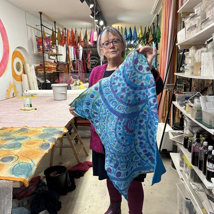 Workshops zijde schilderen en nuno-vilten 17 December