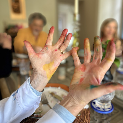 Zijde schilderen in Zuid Frankrijk