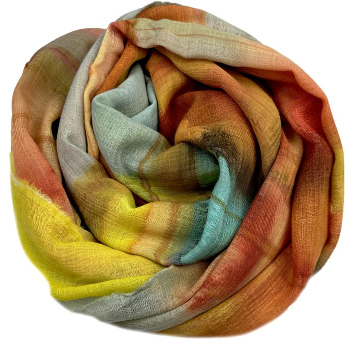 Wollen omslagdoek 100% Wol Etamine sjaal | 1800-008